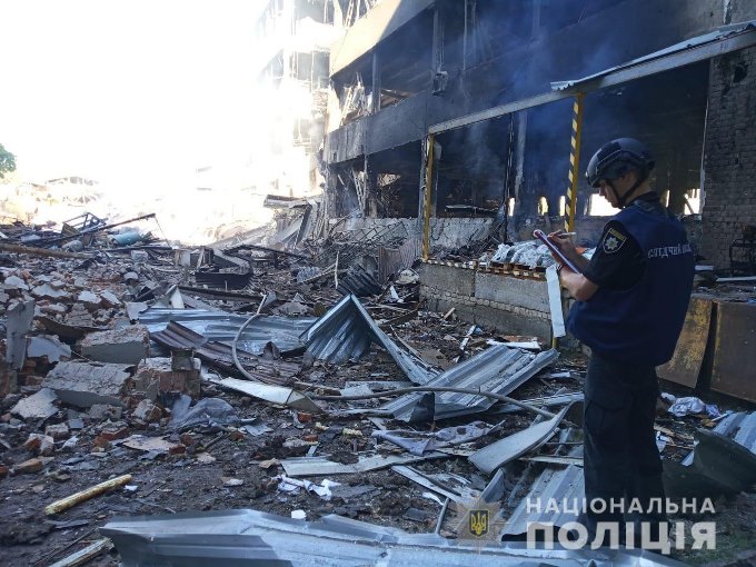 Новости Харькова: Фото последствий ракетного удара 17 июля 2022 года